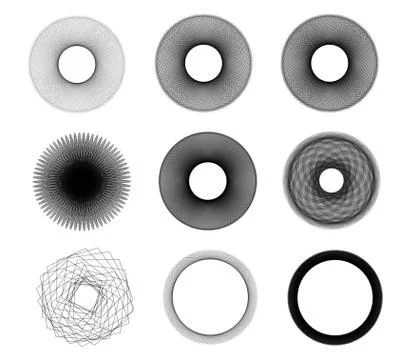 Abstract spherical shapes 스톡 일러스트