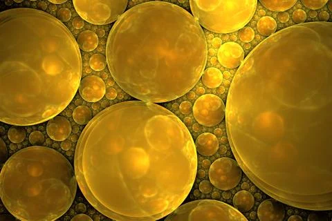 Abstract spherical surface covered with multicolored drops, bubbles and foam. Ilustración de archivo