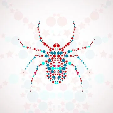Abstract spider cartoon Stock-Illustration