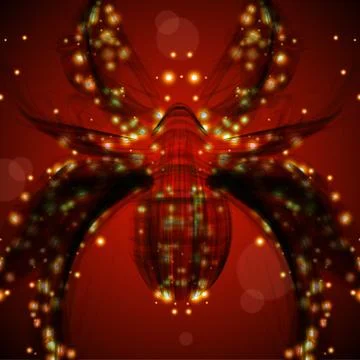 Abstract spider Stock Illustration