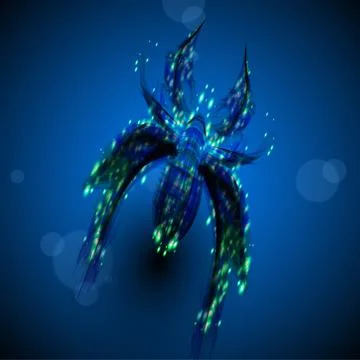 Abstract spider Stock Illustration