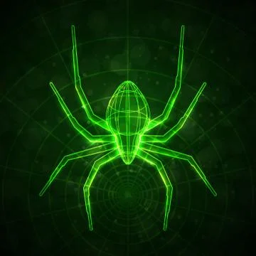 Abstract spider Stock Illustration