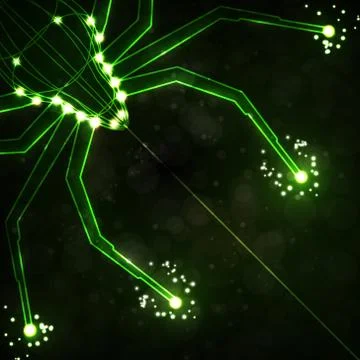 Abstract spider, technology energy vector illustration  eps10 Stock Illustration
