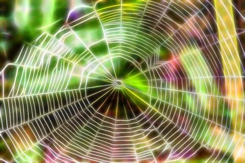 Abstract spider web Stock Photos