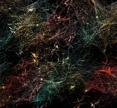 Abstract spiderweb on black background Stock Illustration