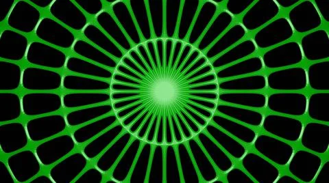 Abstract of a spiderweb fractal art pattern isolated on a dark background Stock Illustration