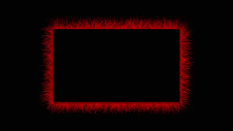 Abstract spiky red frame stop motion animation on a black background Stock Footage 157093628