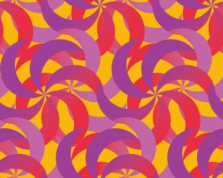 Abstract spinning dynamic seamless pattern. Stock Illustration