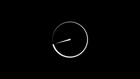 Abstract spinning rotation visualization showing loading countdown progress.. Stock Footage 334829652
