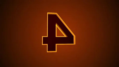 Abstract spinning shiny countdown numbers Stock Footage 260770827