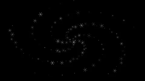 Abstract spinning spiral galaxy animation on black background Stock Footage 347135553