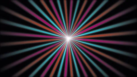 Abstract spinning sunburst background animation loop Stock Footage 345012884
