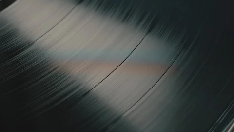 Abstract Spinning Vinyl Record Texture Shaped by Light Stock Footage 92685151