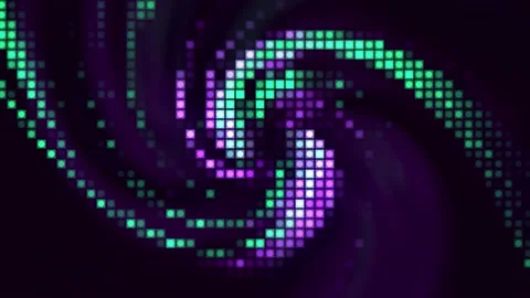 Abstract spinning vortex background, seamless loop. Motion. Screen of rows of Stock Footage 164321971