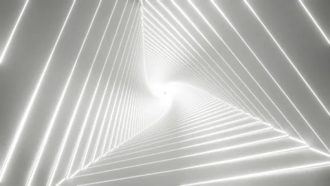 Abstract Spinning White Triangles Seamless Loop Animation, Satisfying VJ Loop Video stock 166233506