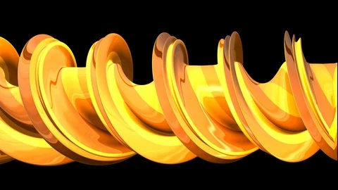 Abstract spiral. 3D object Stock Footage 96233967