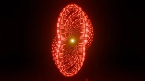 Abstract Spiral 4K VJ Loop - Hypnotic Motion Background Red Stock Footage 302065200