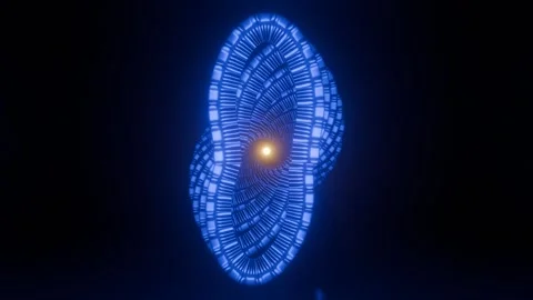 Abstract Spiral 4K VJ Loop - Hypnotic Motion Background Blue Stock Footage 302065308
