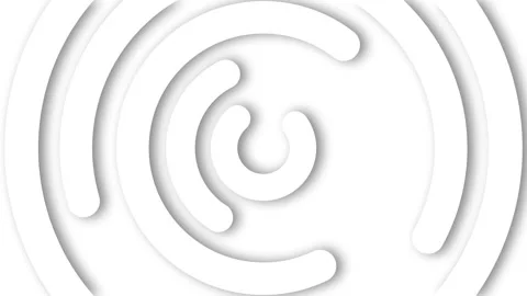 Abstract spiral and curved embossed pattern on a clean background animation Stock Footage 337083983