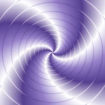 Abstract spiral background with circles in violet Illustrazione stock