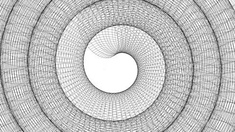 Abstract spiral background, seamless loop Stock Footage 76871414