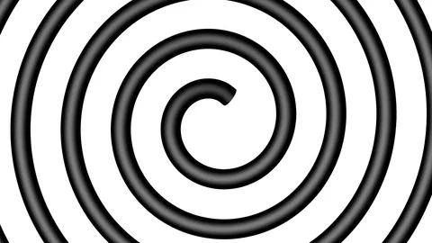 Abstract spiral background, seamless loop Stock Footage 76876490