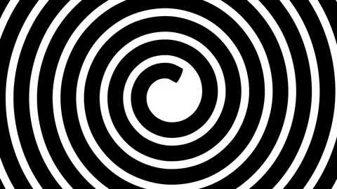 Abstract spiral background, seamless loop Stock Footage 76885772