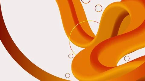 Abstract spiral blend with white background, orange and red mixing Stock Illustration