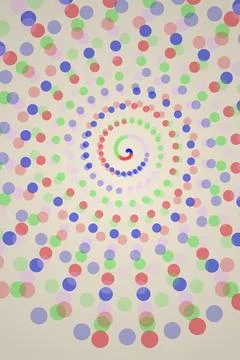 Abstract Spiral Circle Pattern Stock Illustration
