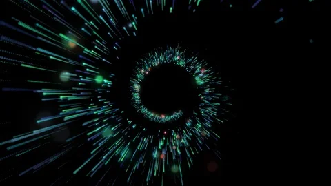Abstract Spiral Colorful Graphics Loop Stock Footage 114129455
