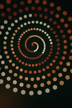Abstract Spiral Dot Pattern イラスト素材
