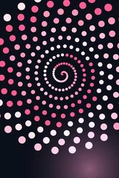 Abstract Spiral Dot Pattern Illustrazione stock