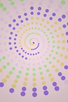 Abstract Spiral Dot Pattern イラスト素材