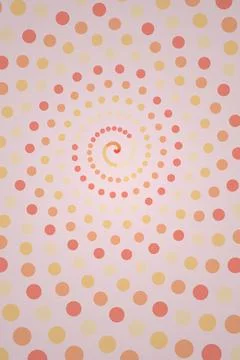 Abstract Spiral Dot Pattern イラスト素材