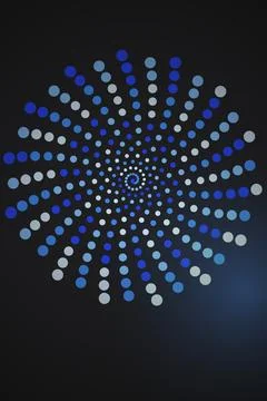 Abstract Spiral Dot Pattern Stock Photos