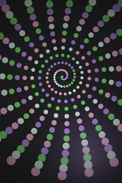 Abstract Spiral Dot Pattern Stockfoto's