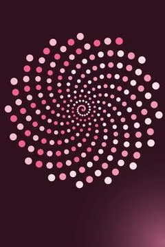 Abstract Spiral Dot Pattern Stock Photos