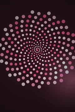 Abstract Spiral Dot Pattern Stock Photos
