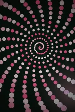 Abstract Spiral Dot Pattern Stock Photos