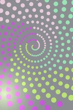 Abstract Spiral Dot Pattern Stock Photos