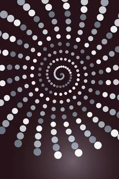 Abstract Spiral Dot Pattern Stock Photos