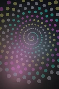 Abstract Spiral Dot Pattern Stock Photos