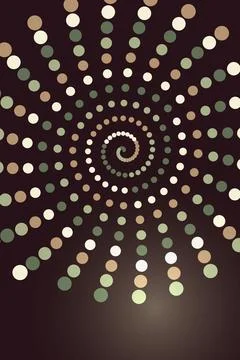 Abstract Spiral Dot Pattern Stock Photos