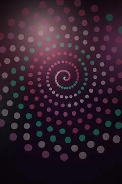 Abstract Spiral Dot Pattern Stock Photos