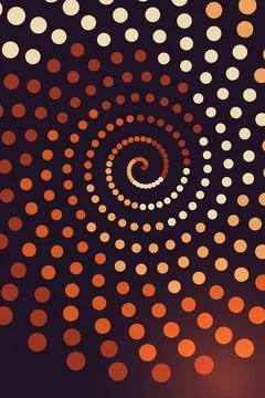 Abstract Spiral Dot Pattern Stock Photos