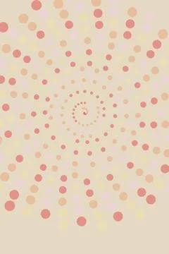 Abstract Spiral Dot Pattern Stock Photos