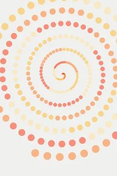 Abstract Spiral Dot Pattern Stock Photos