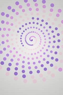 Abstract Spiral Dot Pattern Stock Photos