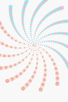 Abstract Spiral Dot Pattern Stock Photos