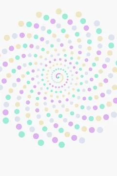Abstract Spiral Dot Pattern Stock Photos